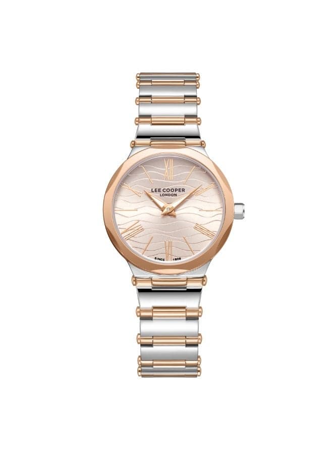 LC08000.560 Women’s Silver & Rose Gold Analog Watch - Image 1