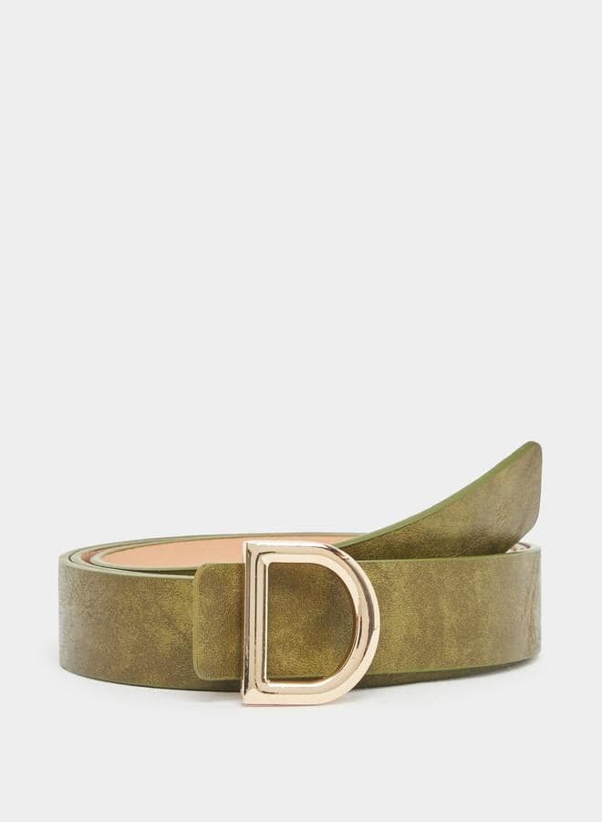Textured D-Ring Statement Belt - Image 1