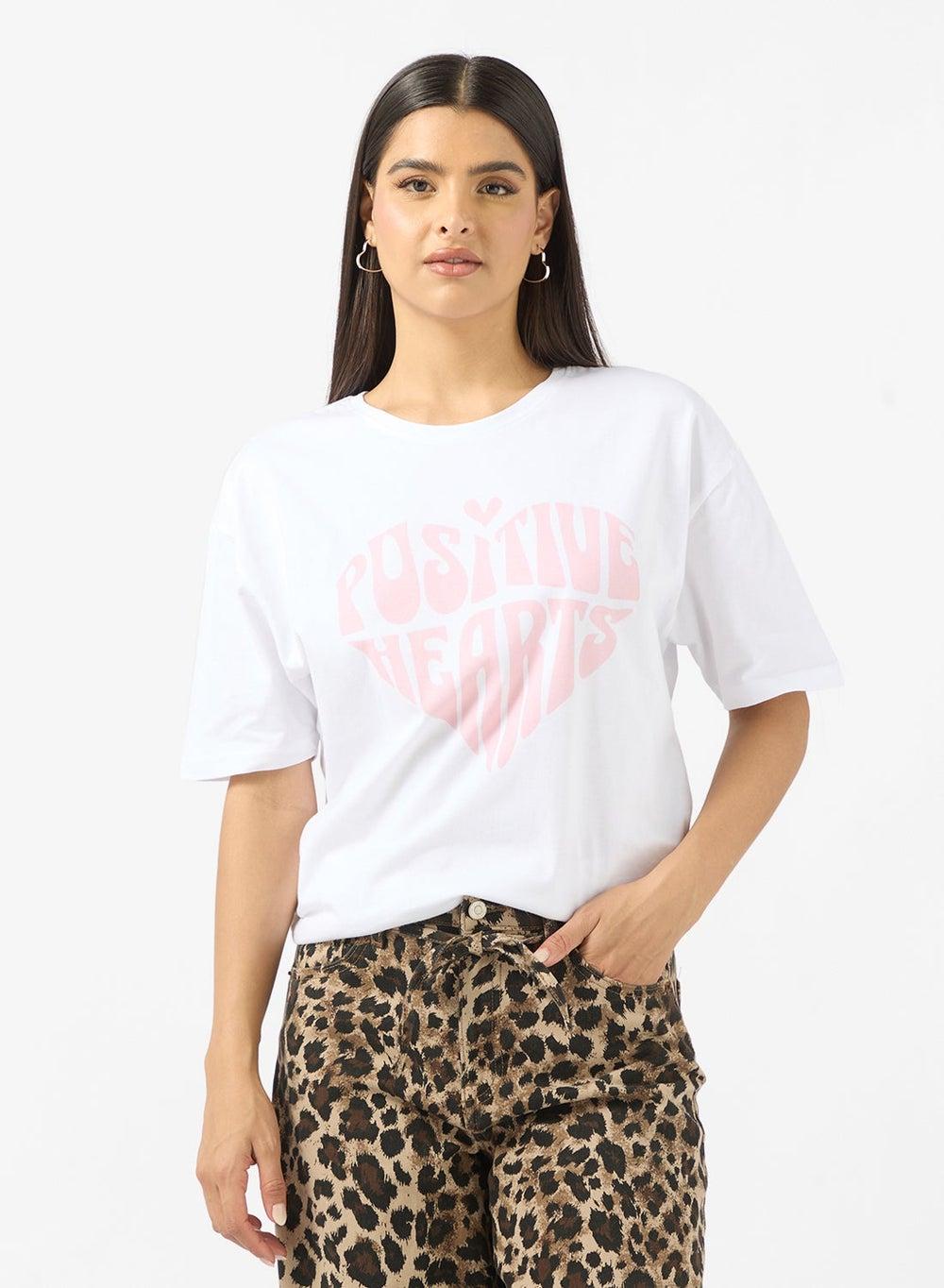 Oversized Cotton Travel Graphic T-Shirt - Image 1