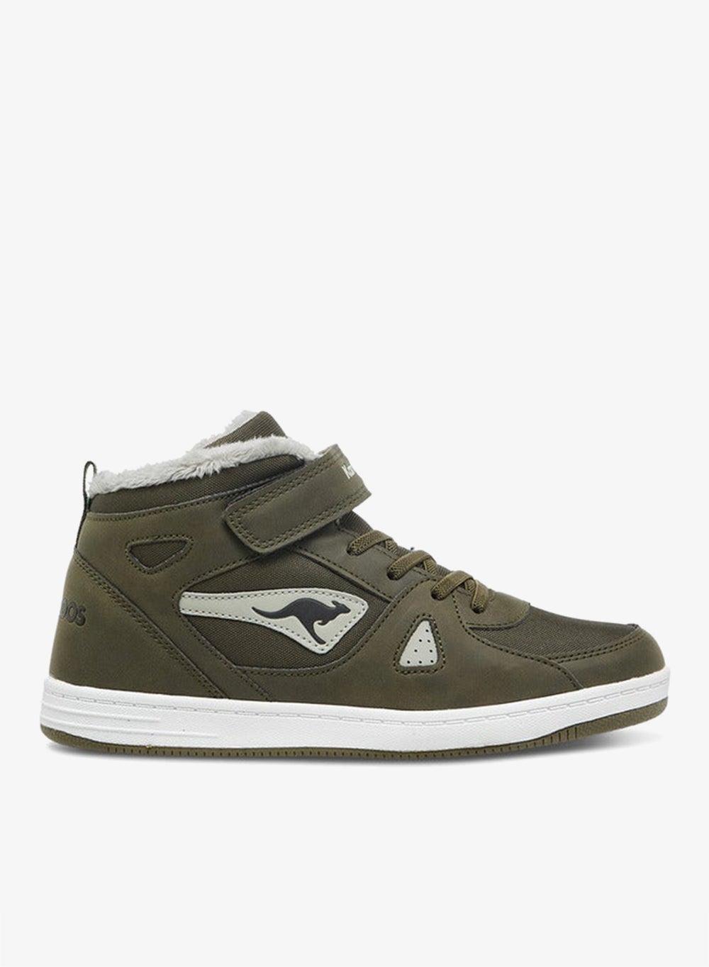Women's Fleece-Lined High-Top Sneakers with Strap Closure - Image 1