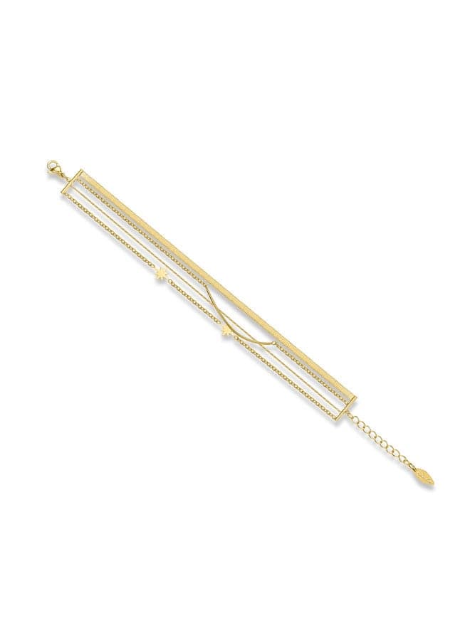 Miona Gold-Plated Layered Chain Bracelet - Image 1
