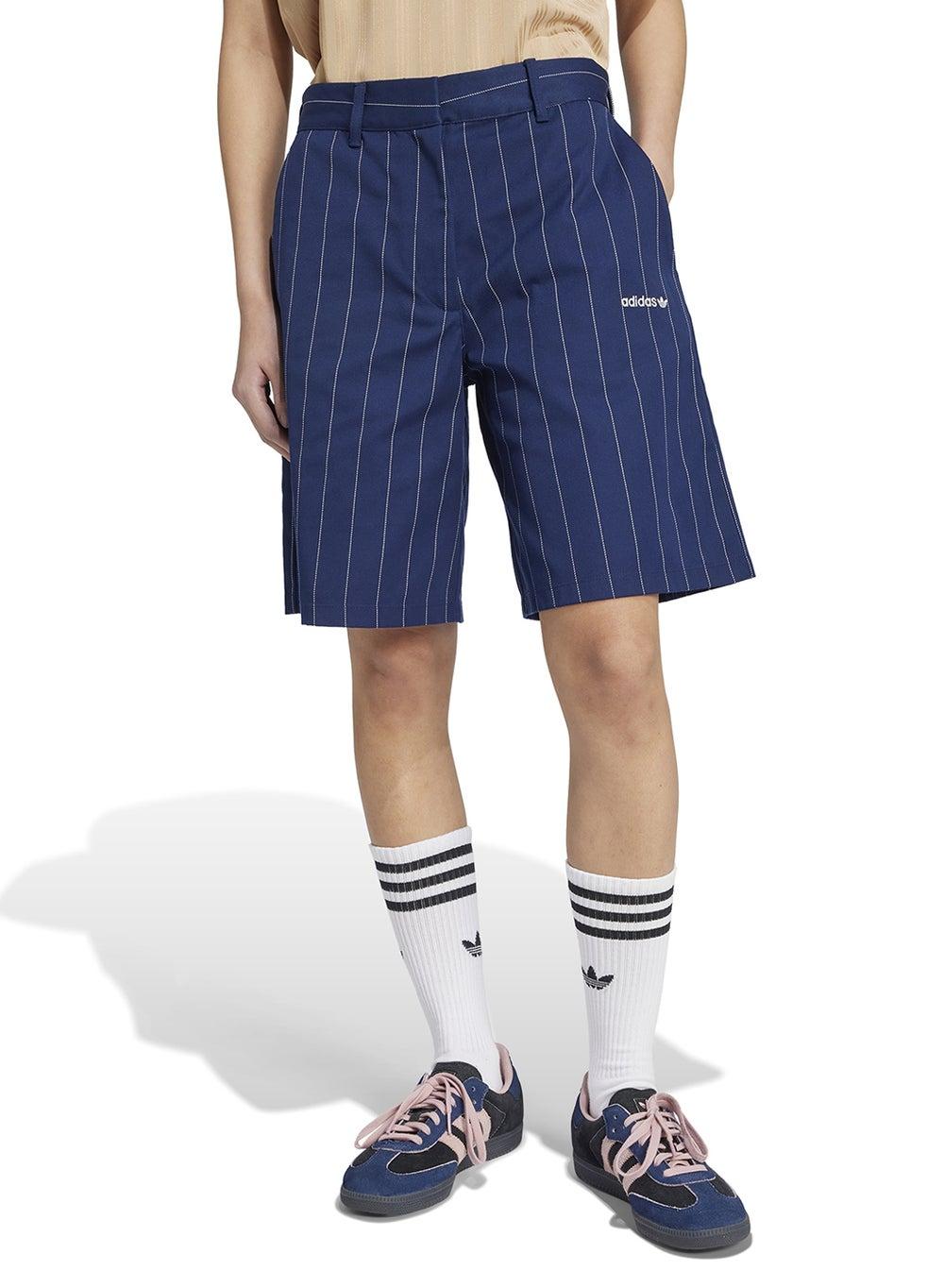 adidas Pinstripe Bermuda Shorts Tailored Loose Fit - Image 1