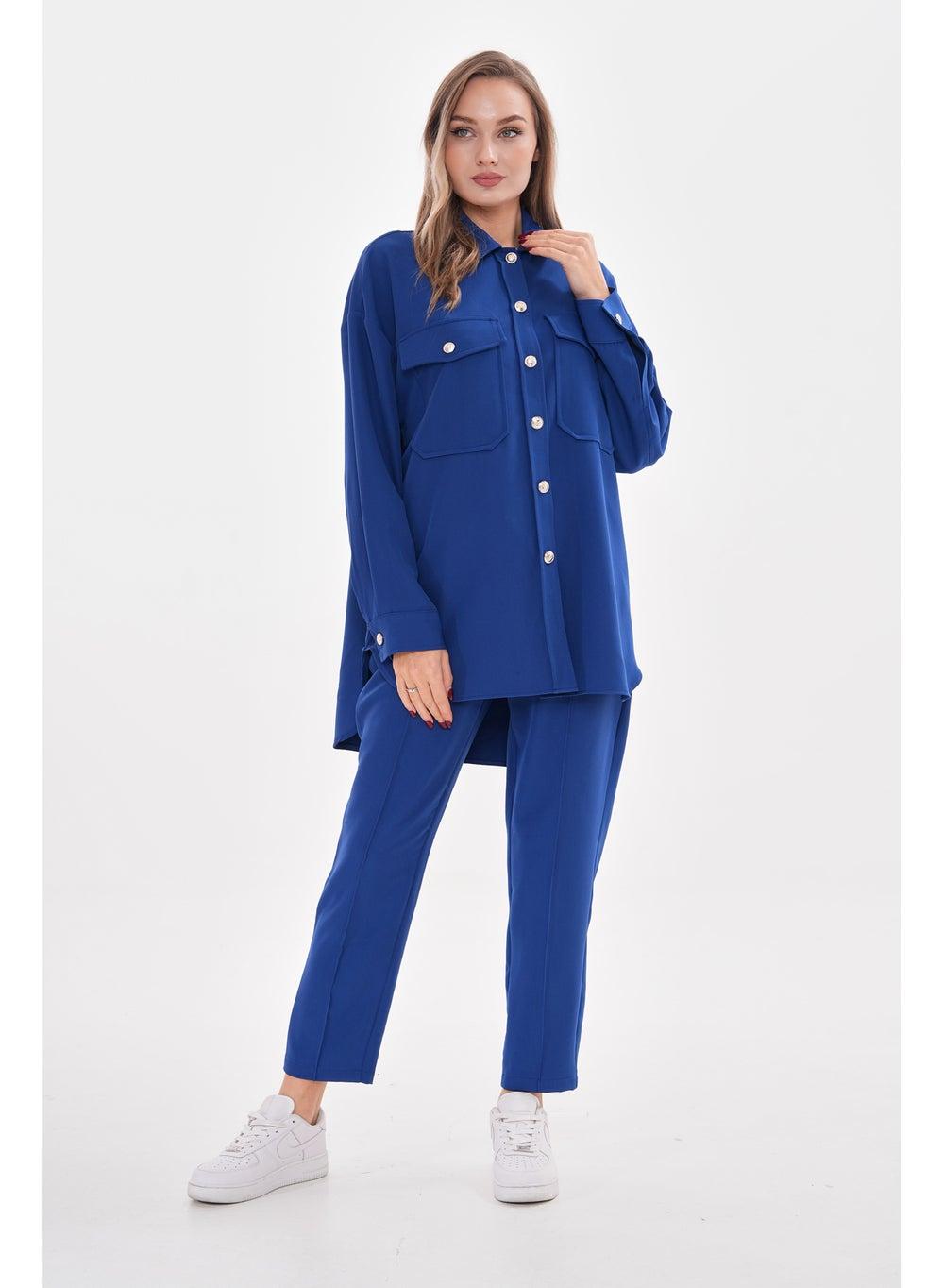 Relaxed Utility Pocket Two-Piece Casual Set - Image 1