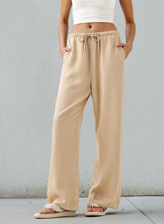Lee Cooper Tencel High-Rise Pants with Pockets - Image 1