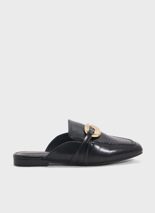 Elegant Ladies Slip-On Flat Mule - Image 1