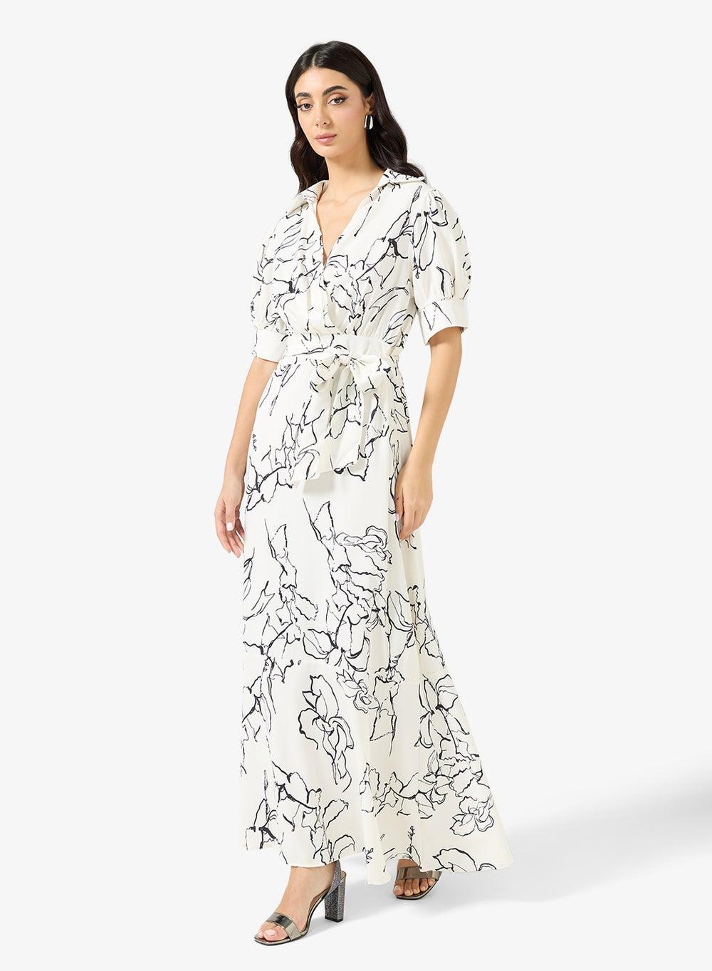 Elegant Printed Top & Skirt Set for Women - Image 1
