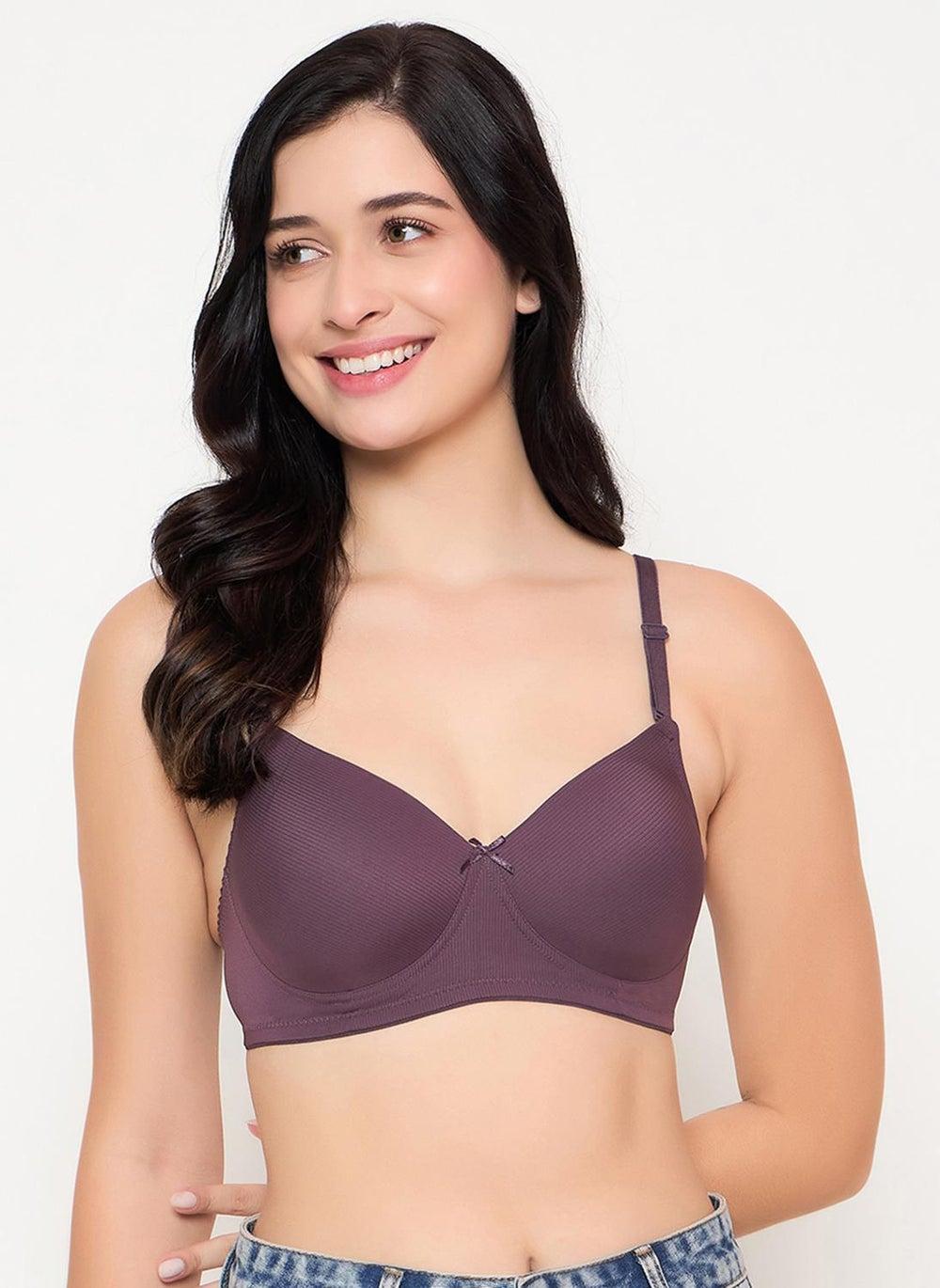 Clovia Wine Padded Non-Wired Full Coverage Multiway Bra - Image 1