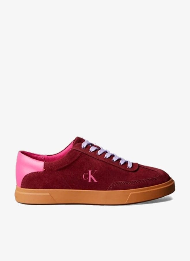 Calvin Klein Suede Logo Low-Top Trainers - Image 1