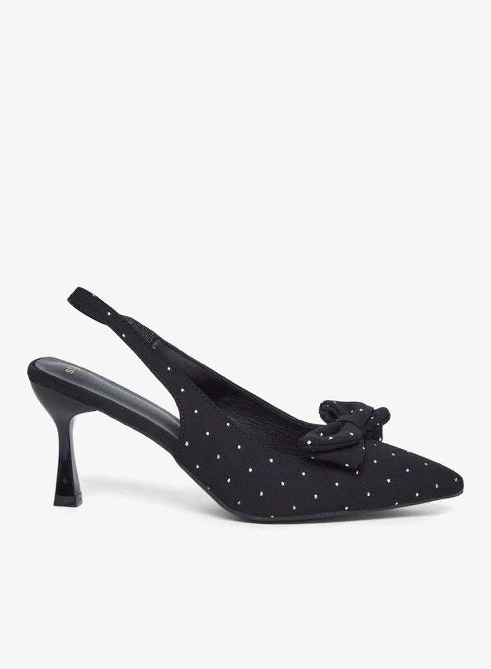 Rhinestone Bow Slingback Pumps – Elegant Statement Heels - Image 1