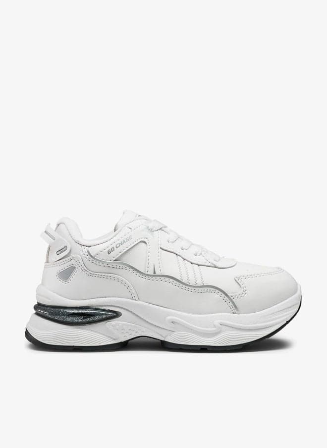 Women's White Platform Sneakers Lightweight Everyday Style - Image 1