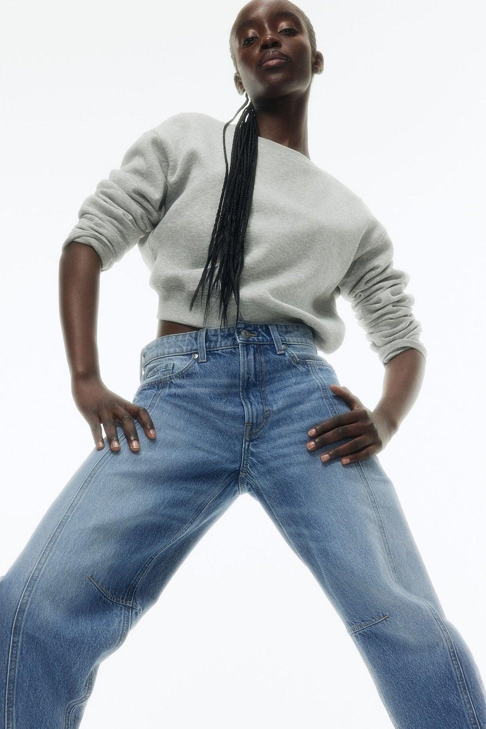 Super Barrel Regular Jeans in Sculpted Rigid Denim - Image 1