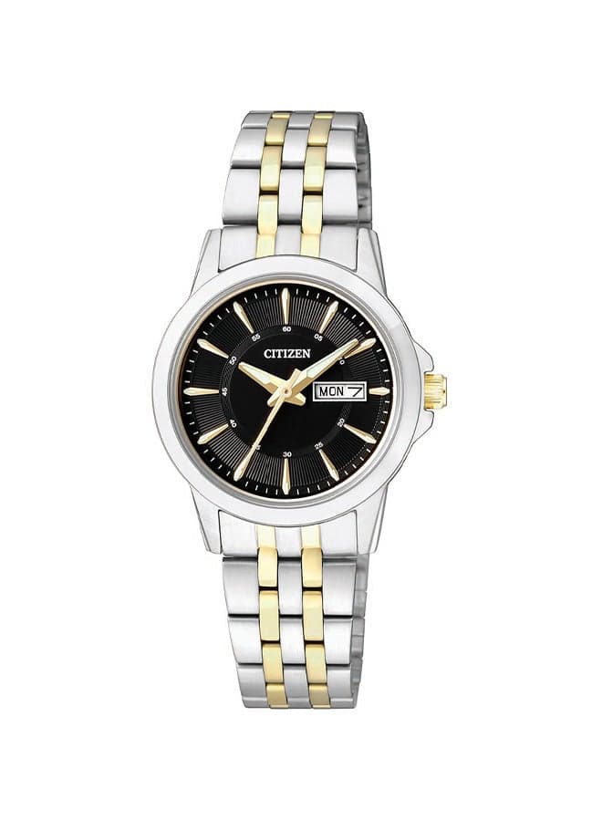 EQ0608-55E Two-Tone Gold Stainless Steel Women’s Watch - Image 1