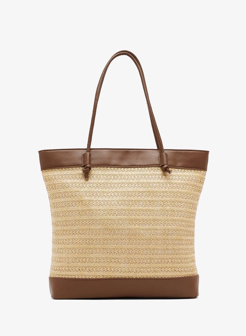 Raffia Woven Tote Bag – Lightweight Summer Shopper - Image 1