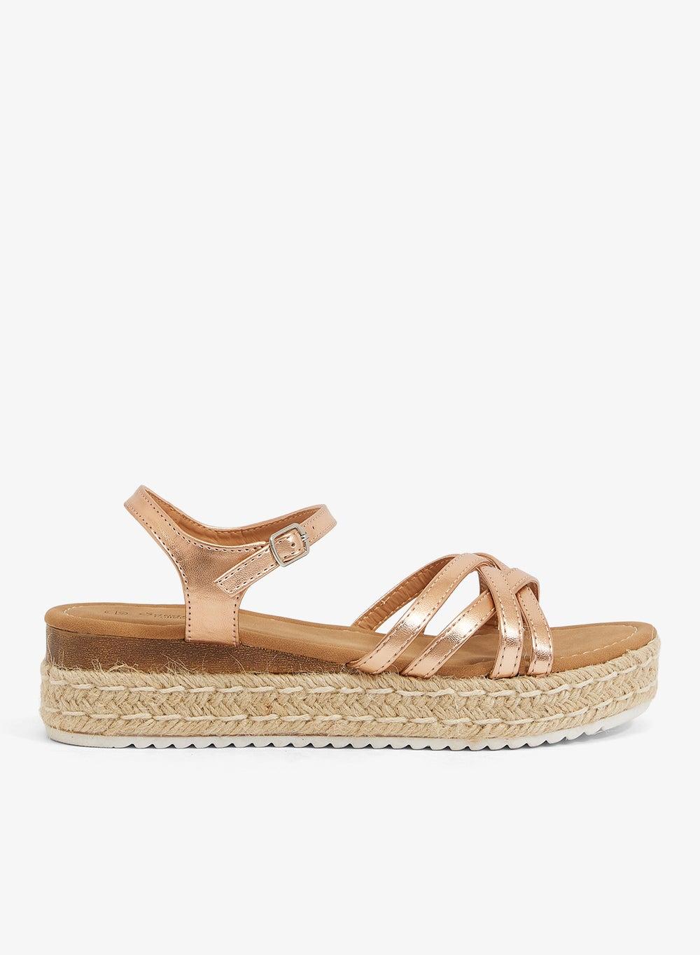 Low Wedged Flatform Sandal for Effortless Everyday Elevation - Image 1