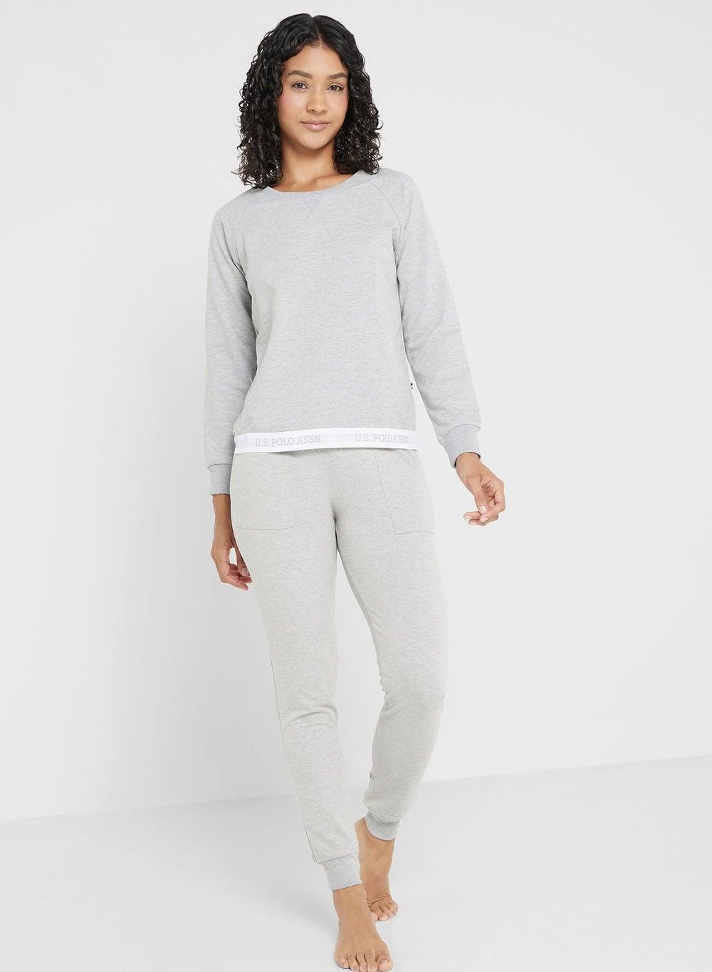 Polo Assn Logo High-Waist Drawstring Sweatpants - Image 1