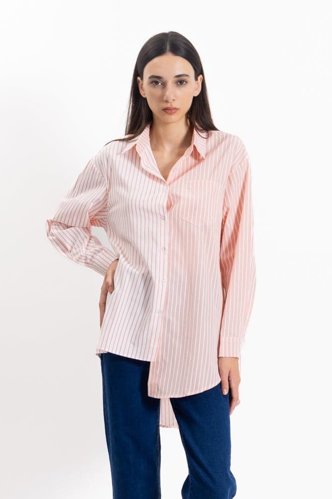 Comfort Striped Cotton Shirt for Effortless Everyday Style - Image 1