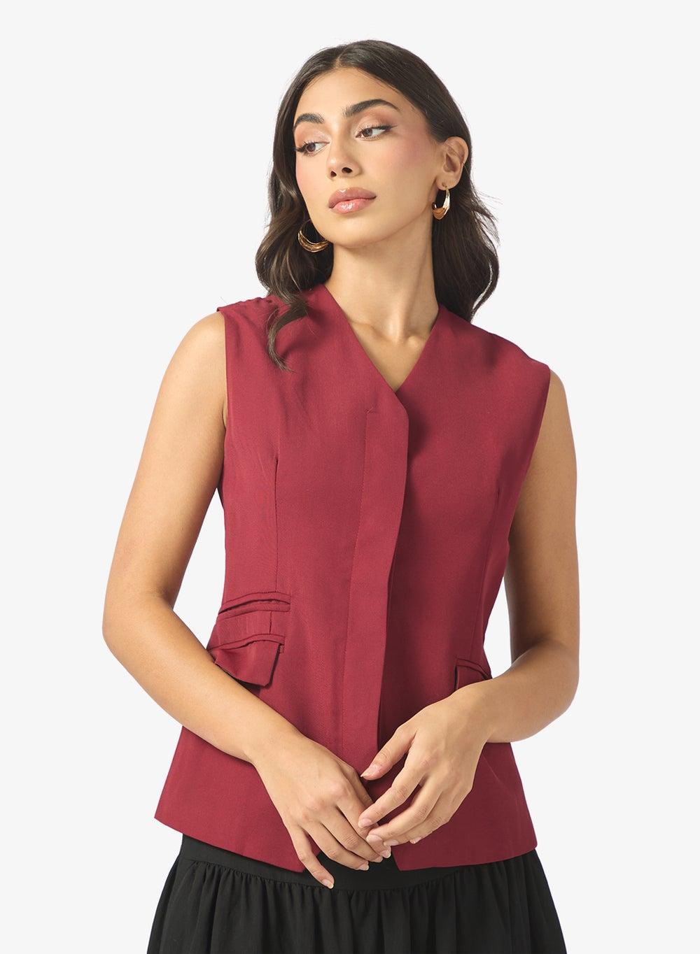 Refined Tailored Vest for Modern Women's Suiting - Image 1