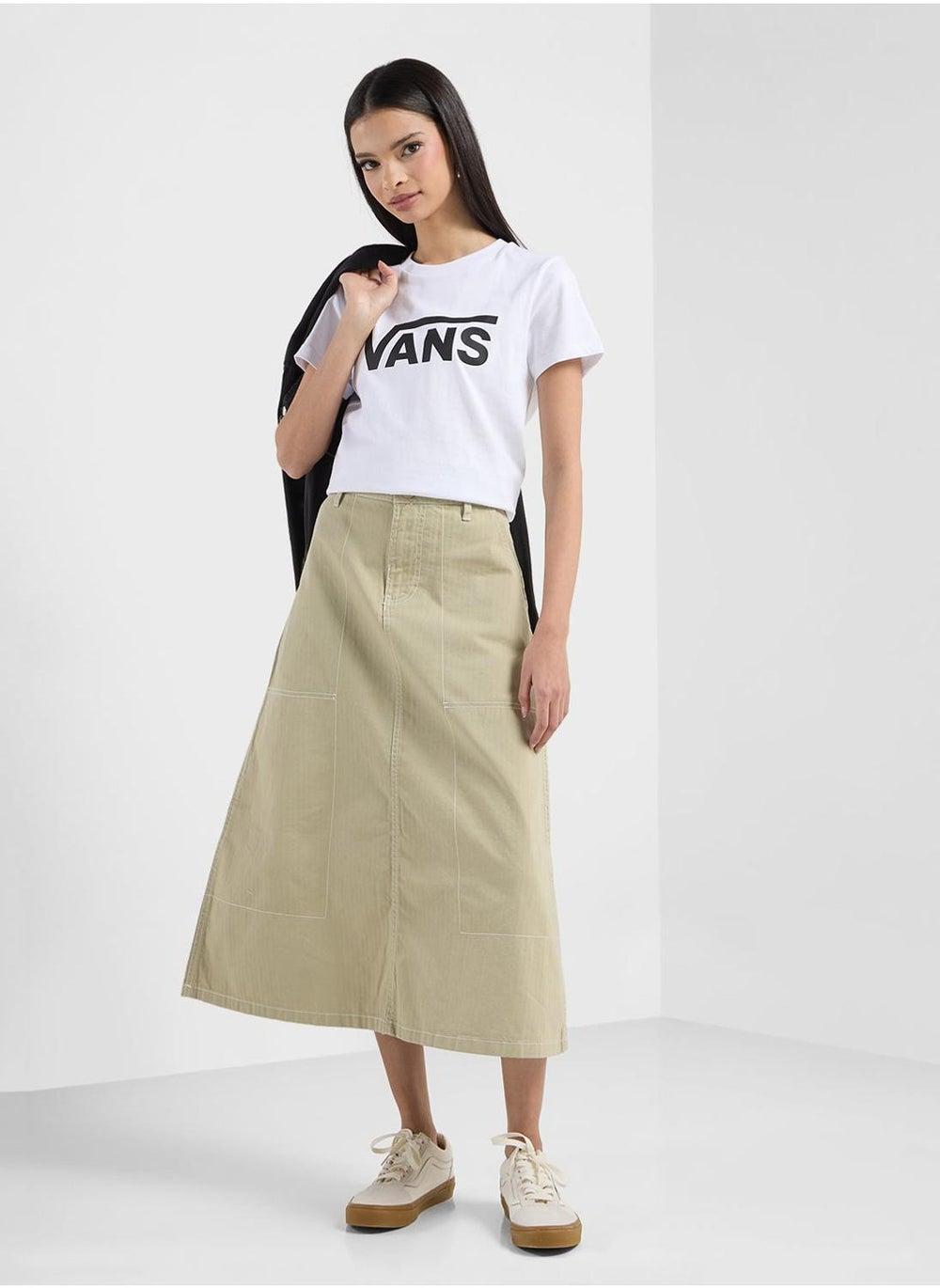 VANS Codey Long Flare Utility Skirt - Image 1