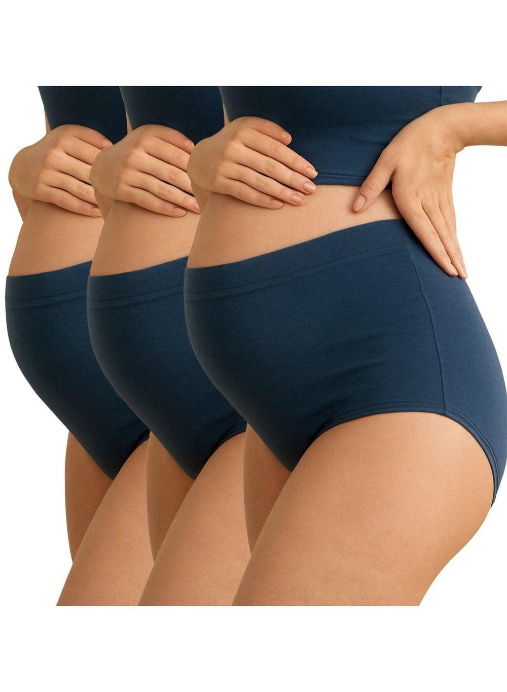 3-Pack High Waist Bamboo Maternity Support Panties - Image 1