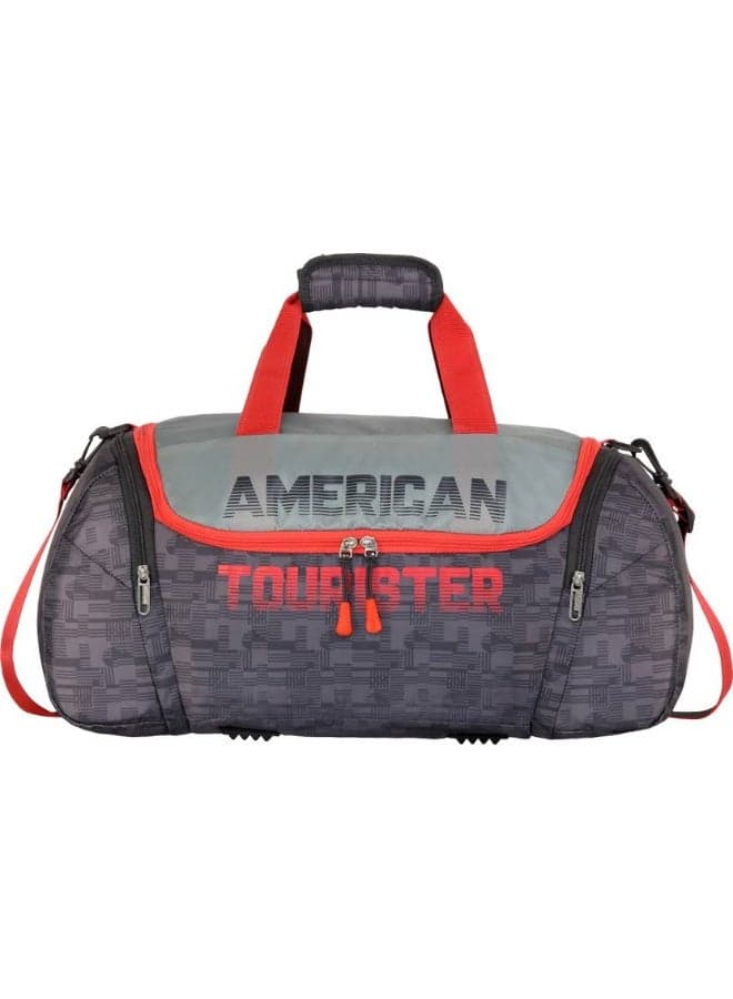 Grid Sports Duffle Bag, Grey, 50L with Detachable Strap - Image 1