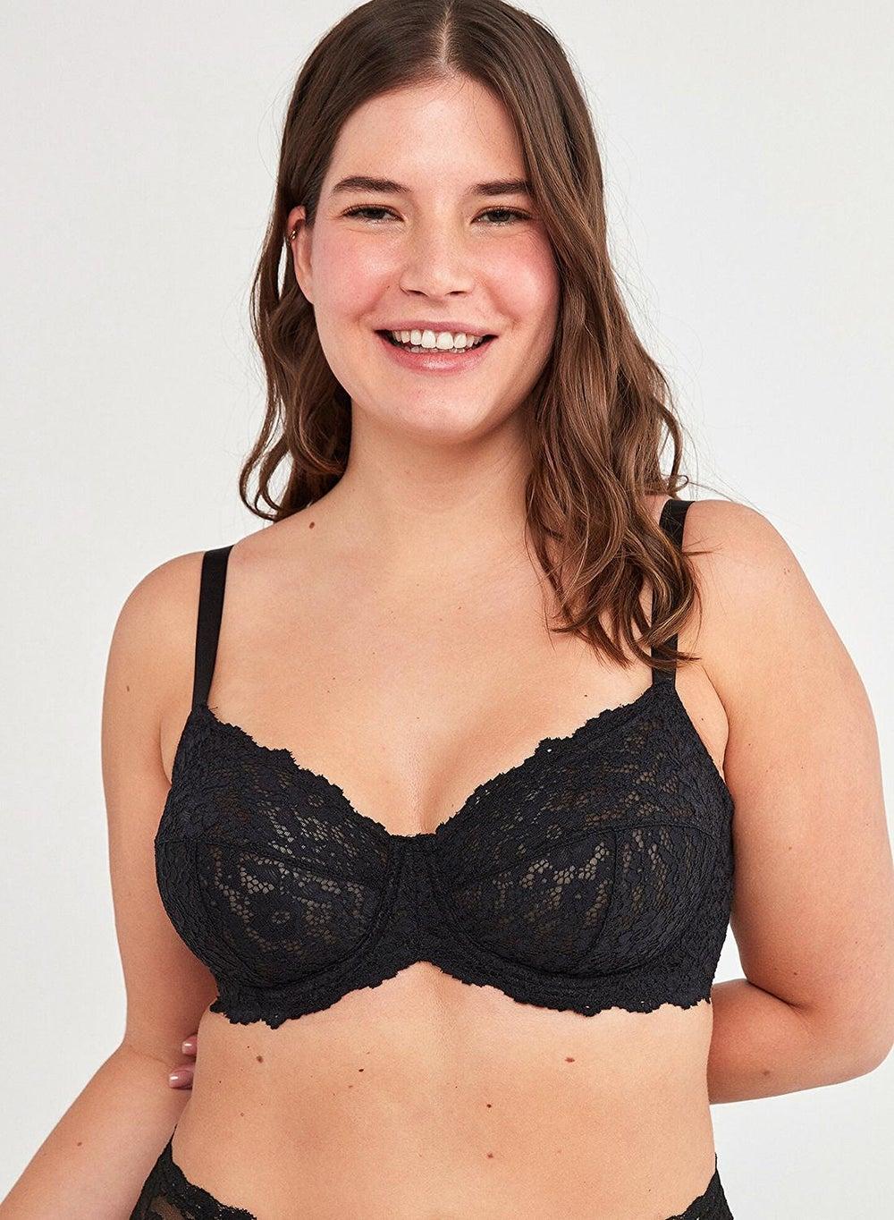 Penti Black Jasmine Lace Form Bra - Image 1