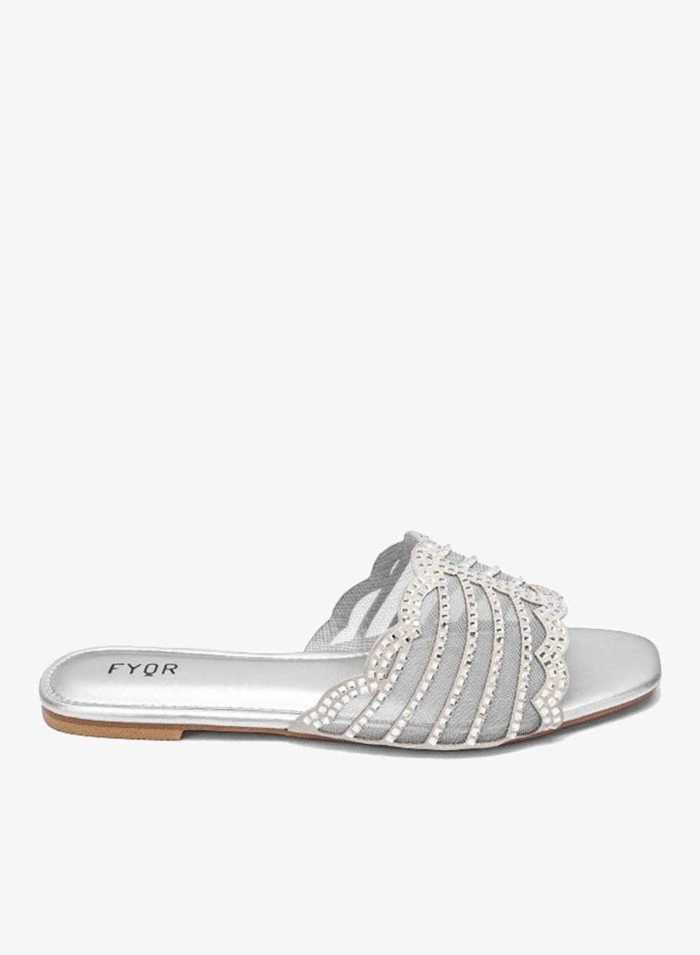 Mesh Diamante Slide Sandal MY 258 - Image 1