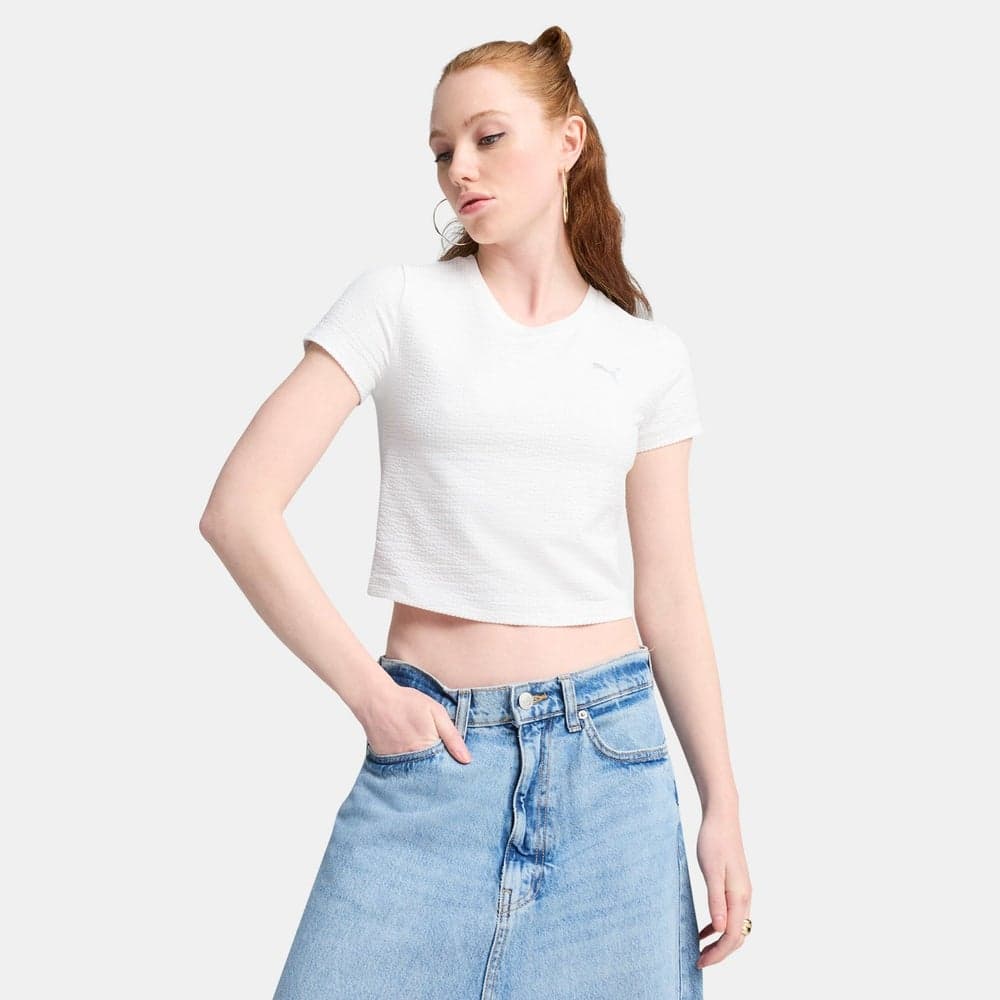 PUMA Women's Dare To Textured Crop Top - Image 1
