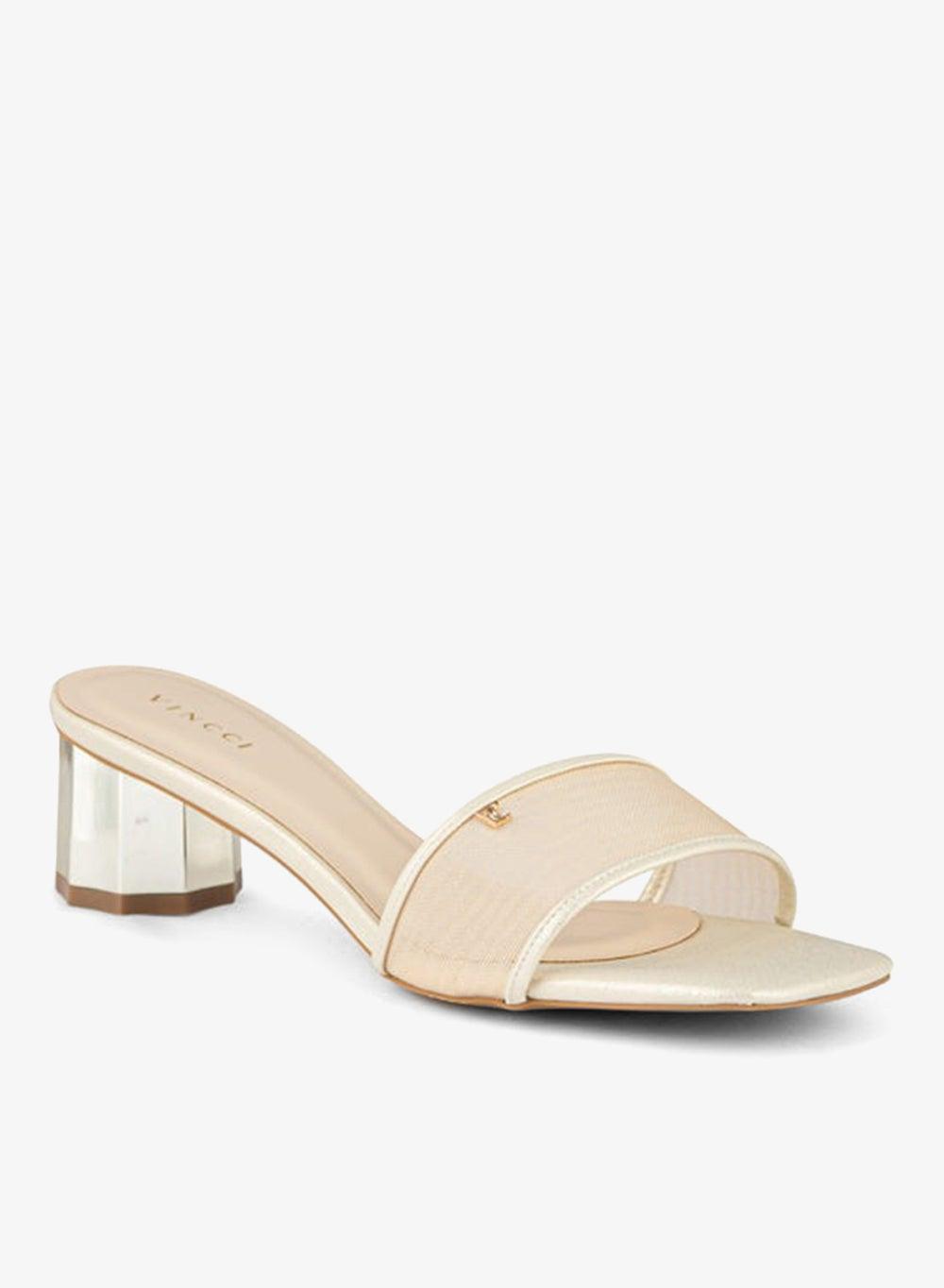 Women One Strap Mid Heel Sandals - Image 1