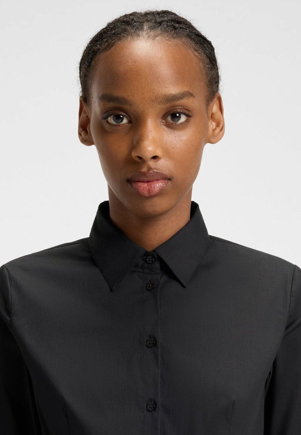 Slim-Fit Easy-Iron Poplin Blouse - Image 1