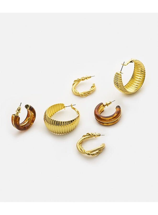 Set of Three Drop & Dangle Earrings - Image 1