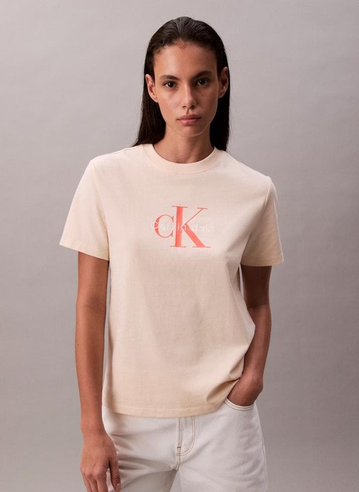 Graphic Crew Neck Cotton T-Shirt - Image 1