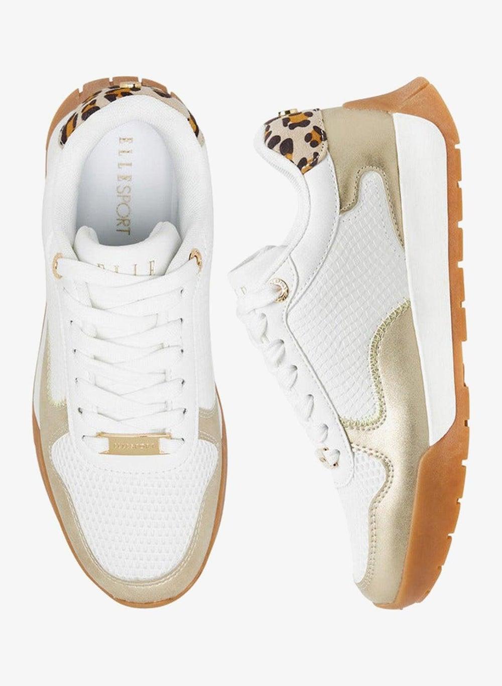 Women's Panelled Lace-Up Low-Top Sneakers - Image 1
