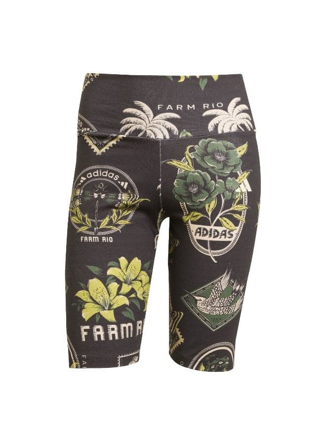 X Farm Rio Butterfly Graphic Bike Shorts - Image 1