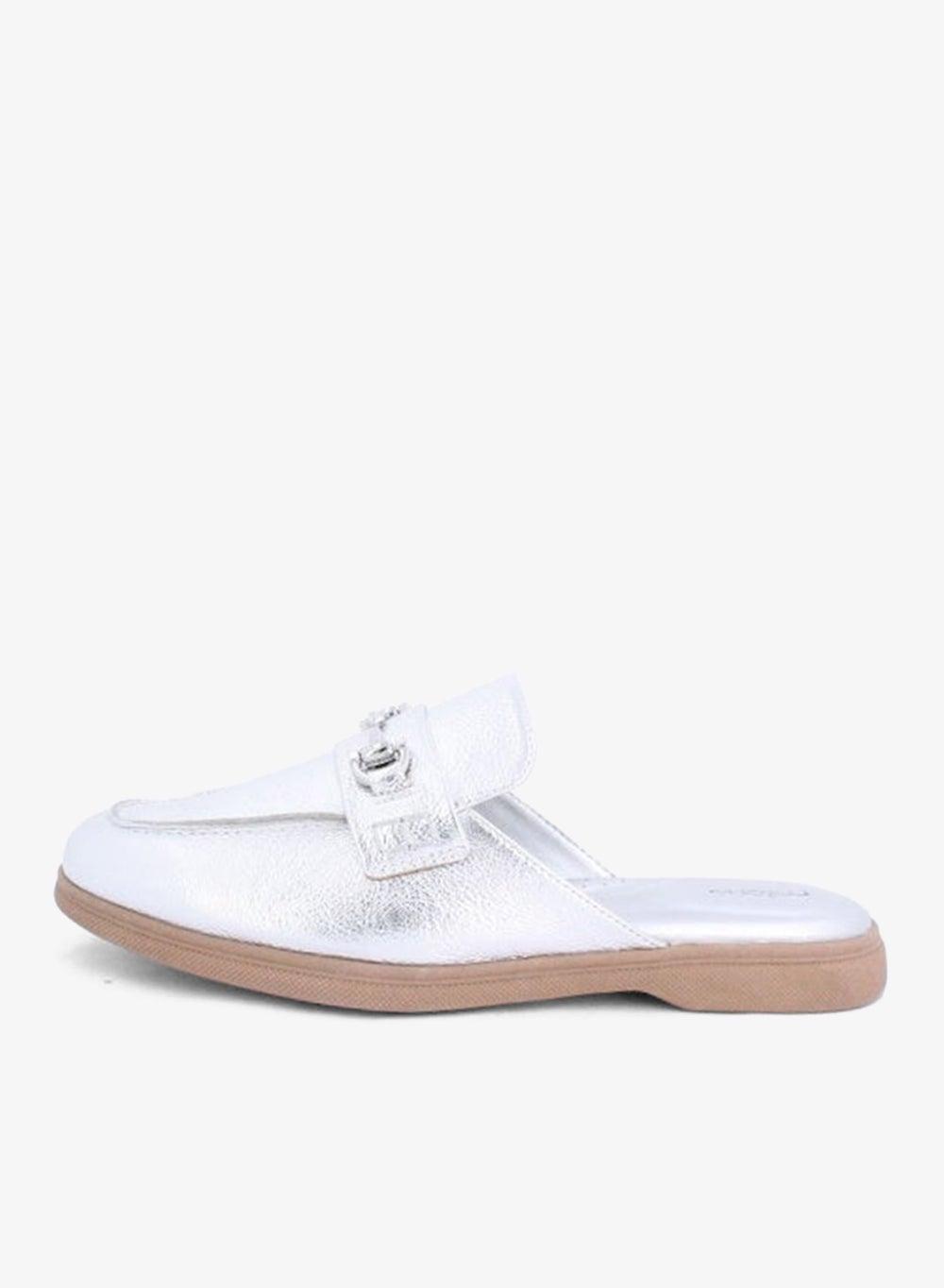 JULIA Metallic Loafer Mules - Image 1