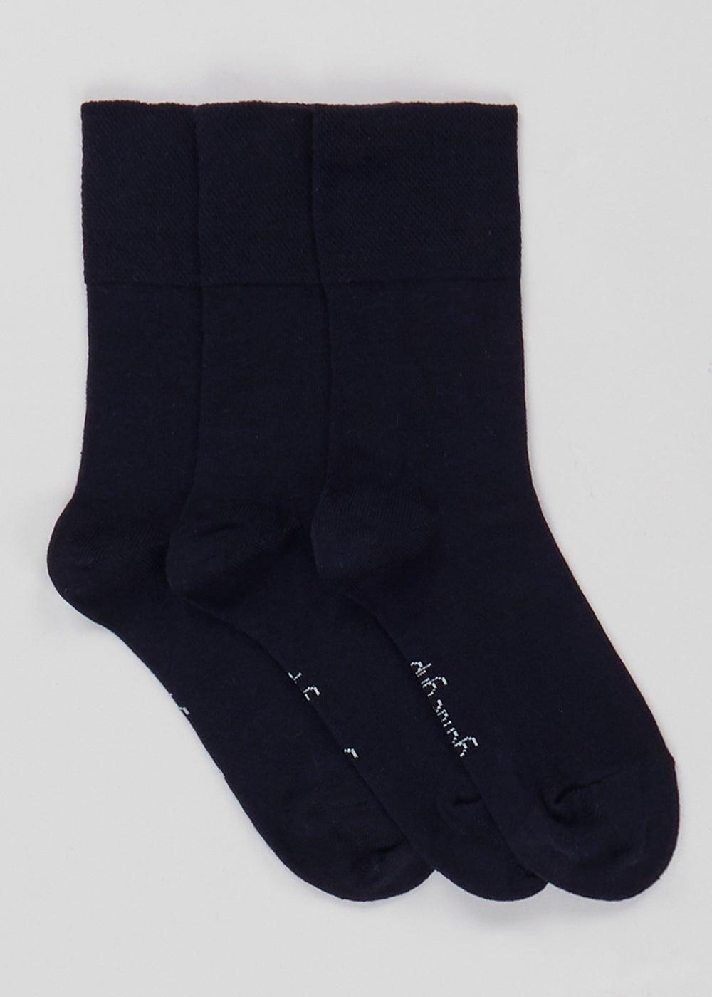 3 Pack Gentle Grip Ankle Socks for Everyday Comfort - Image 1