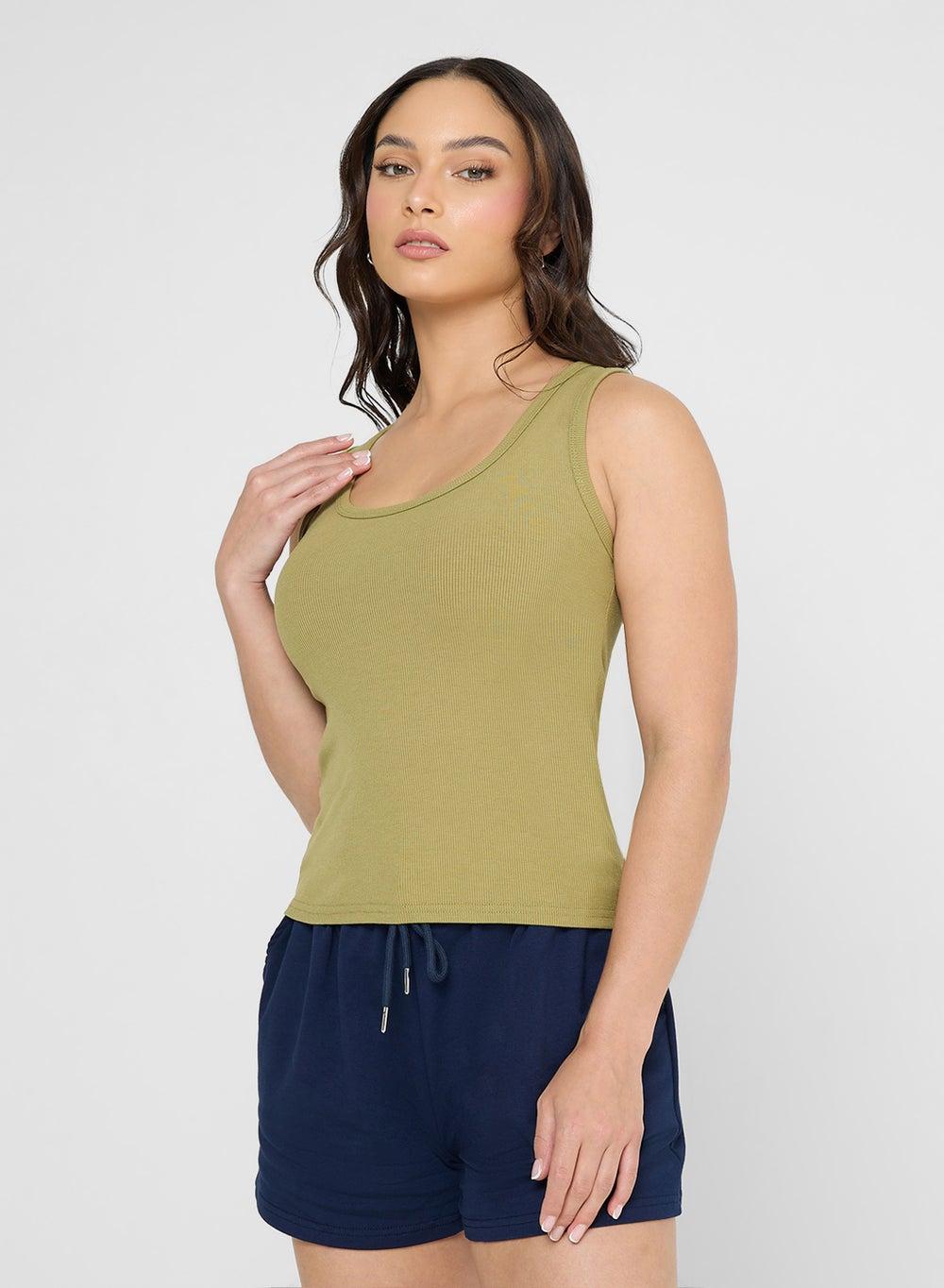 Ribbed Vest Tank Top - Image 1
