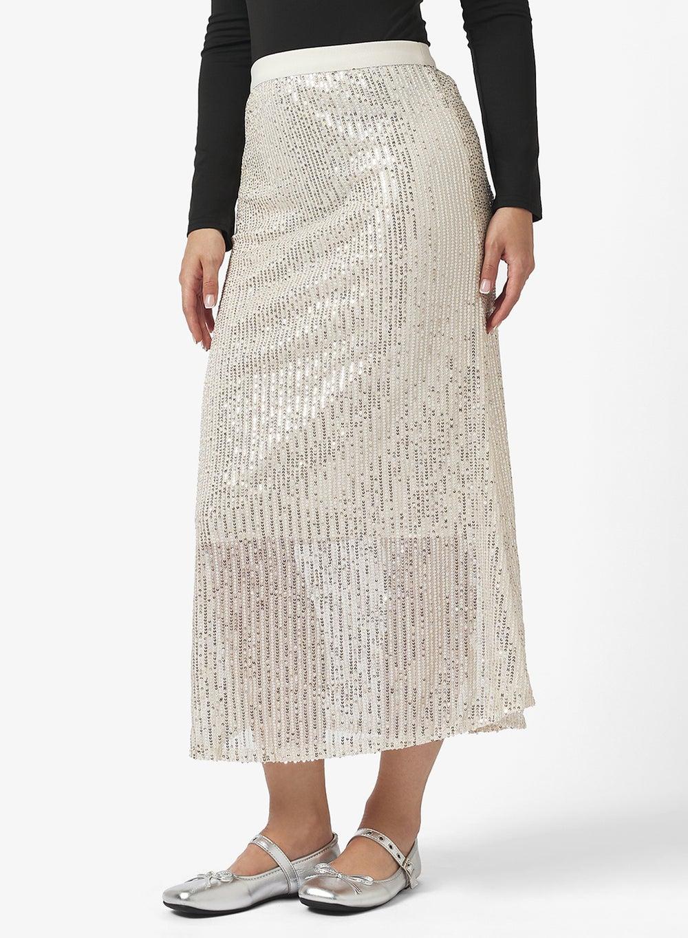 Sequin Embellished Maxi Skirt - Image 1