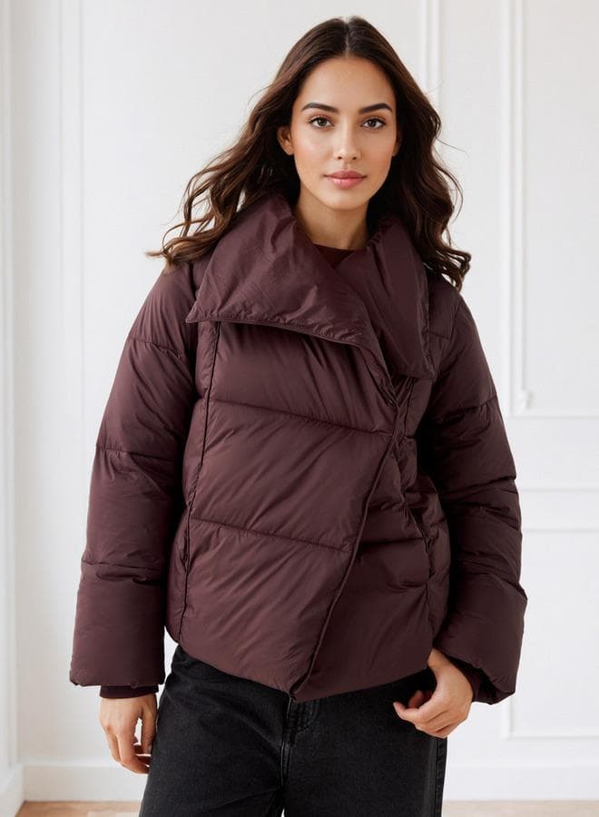 Iconic Quilted Puffer Jacket with Pockets - Image 1