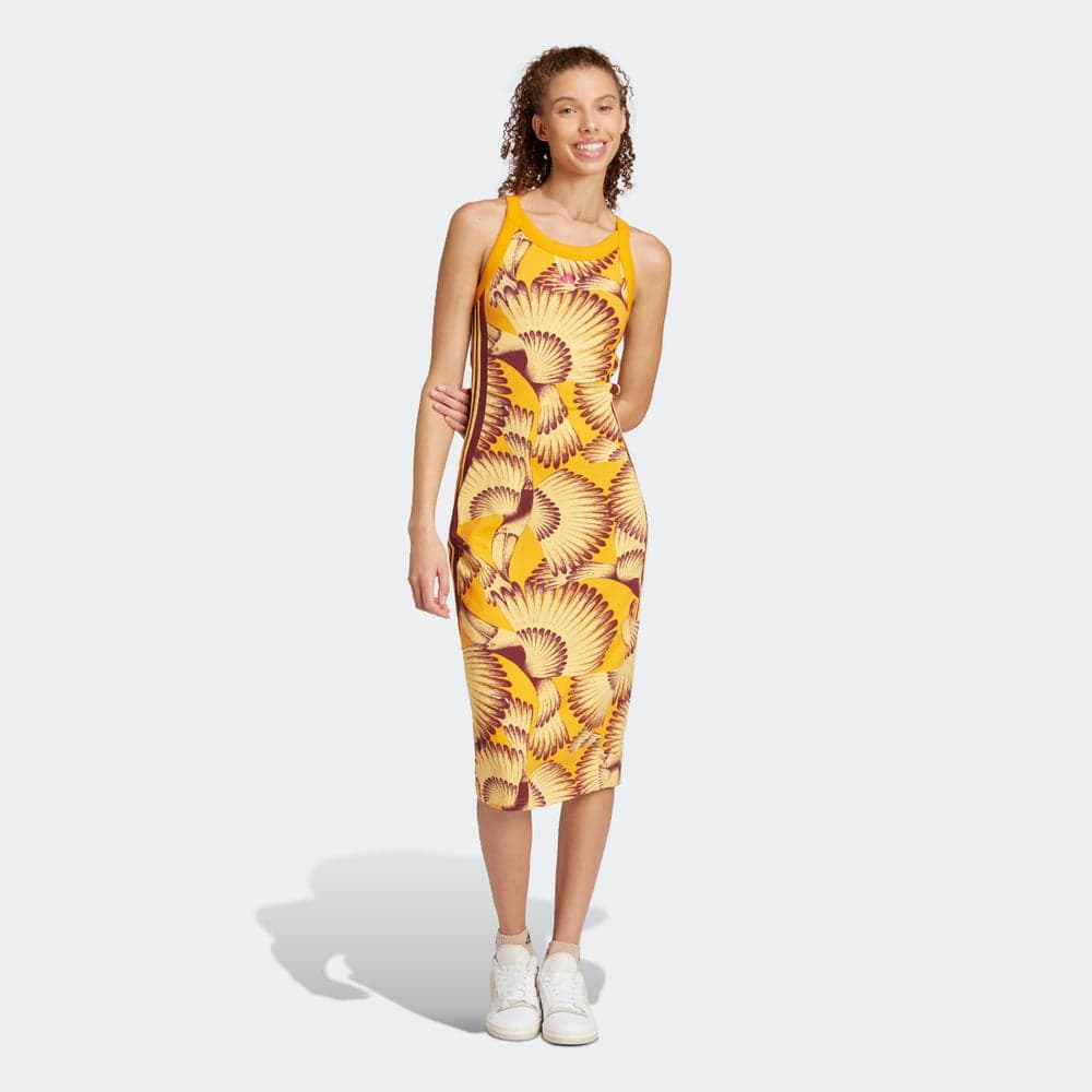 Printed Tank Midi Dress with Toucan Print - Image 1