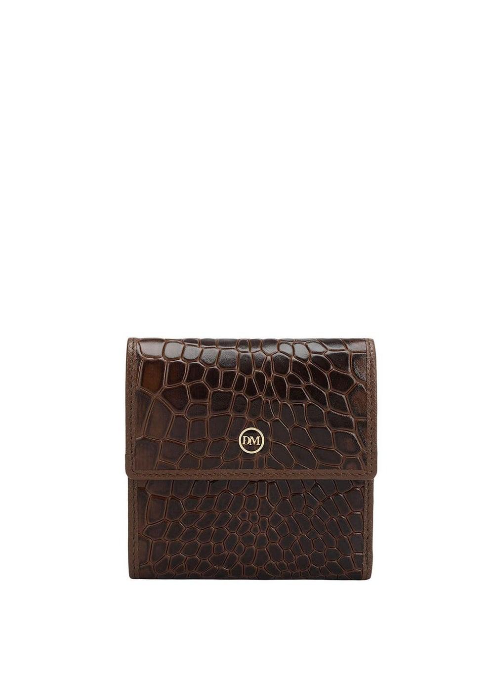 Da Milano Brown Genuine Leather Ladies Wallet - Image 1