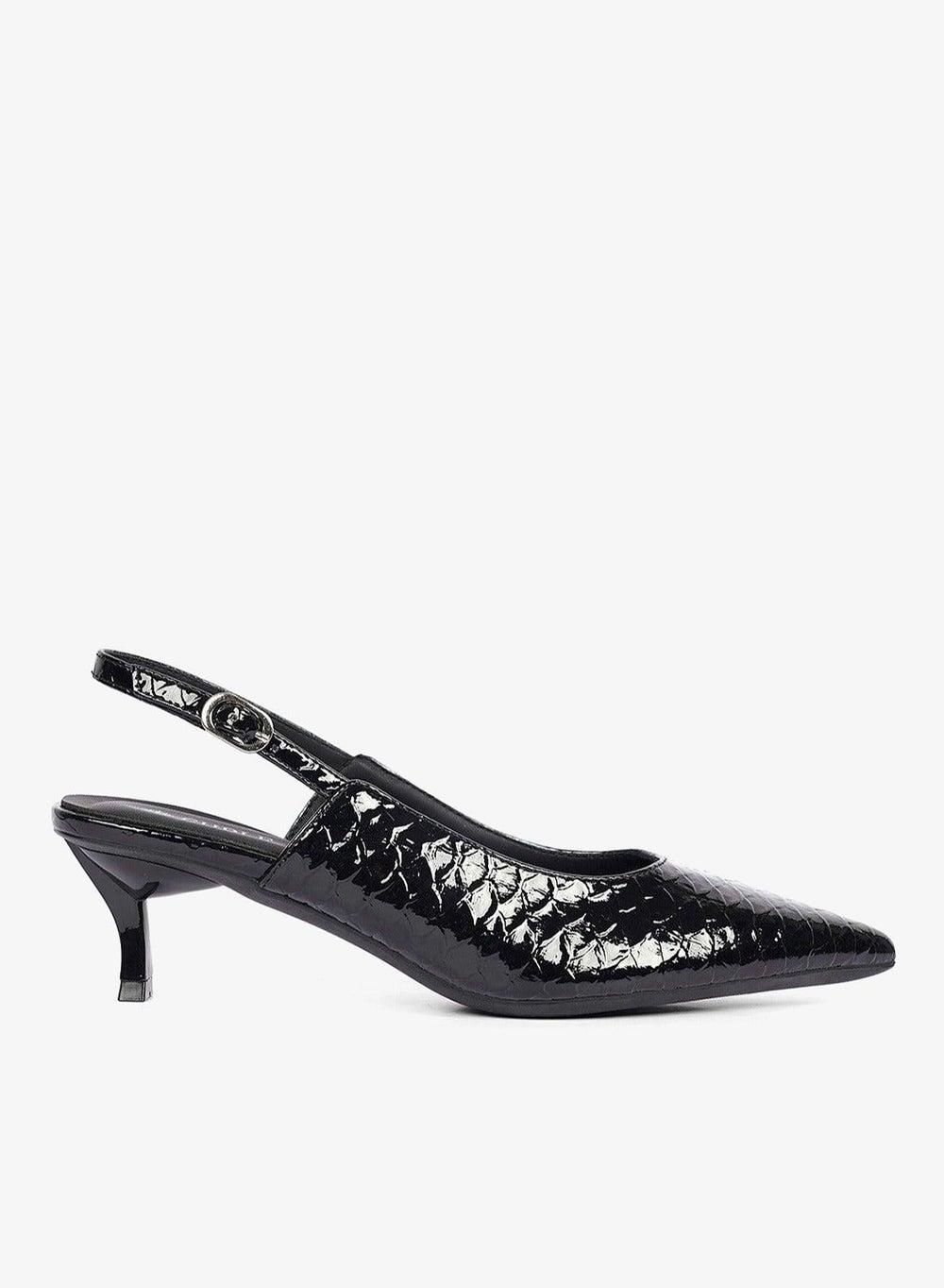 Snake Print Slingback Pumps for Women - Image 1