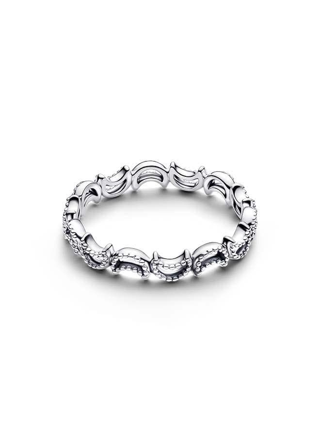 Moon Sterling Silver Ring - Image 1