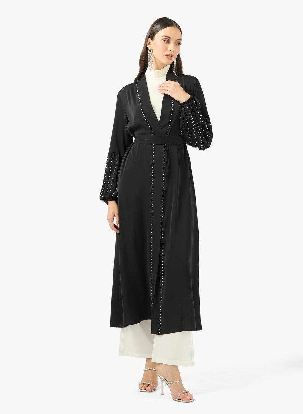 Abaya With Puff Sleeves - Image 1