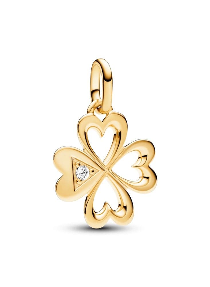 Pandora ME Heart Four-leaf Clover Medallion Charm - Image 1