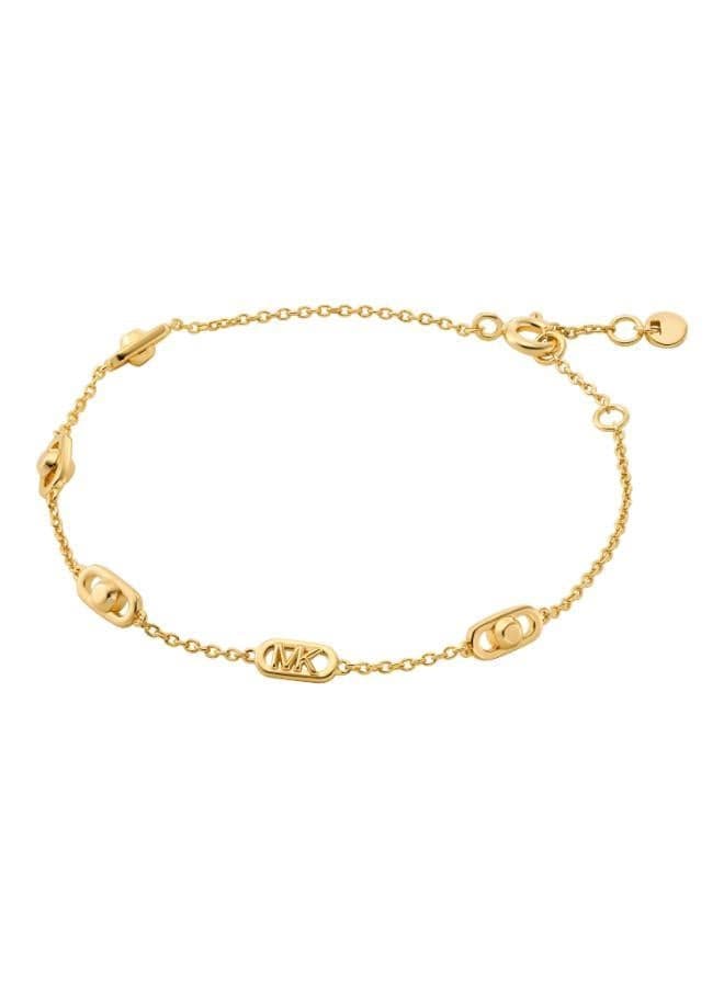 Astor Link 14k Gold-Plated Hand Chain Bracelet - Image 1