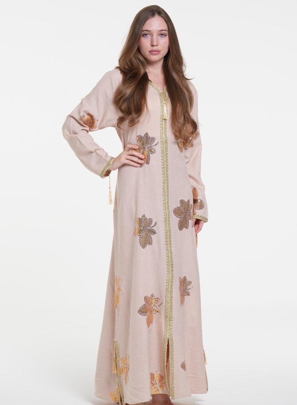Embroidered Jalabiya Dress for Women - Image 1