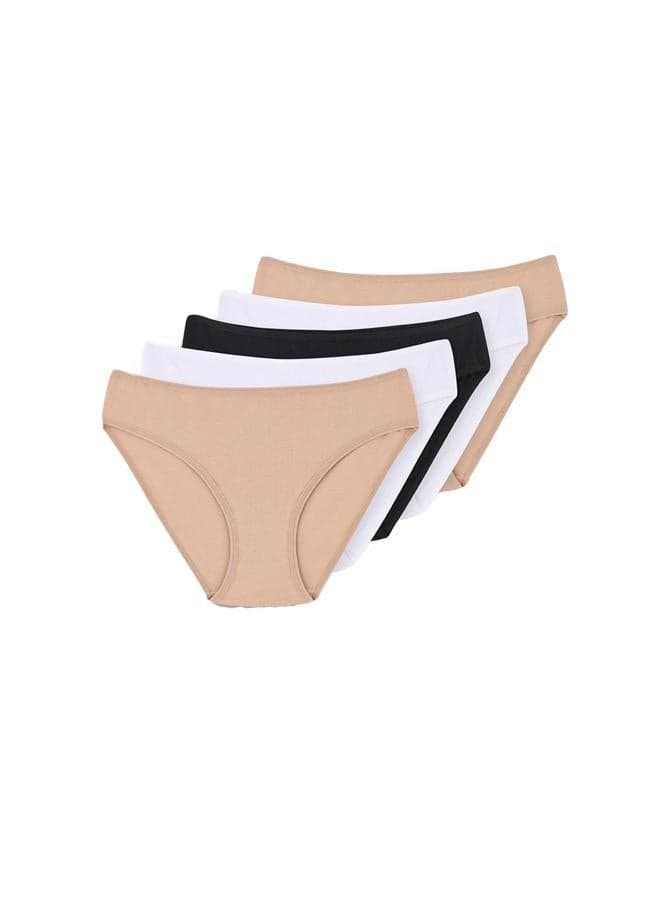 5 Pack Supreme Mid Rise Briefs for Women - Image 1