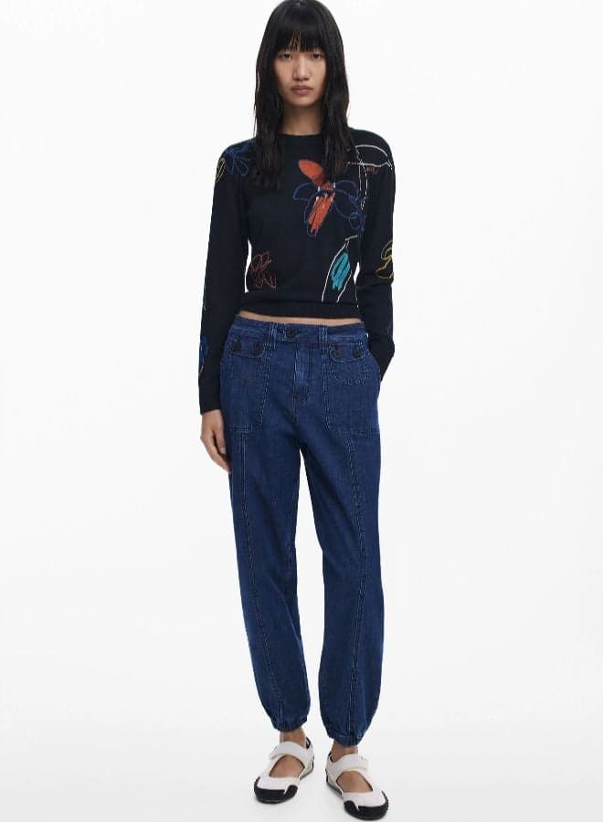Women's Jogger Jeans With Cuffs - Image 1