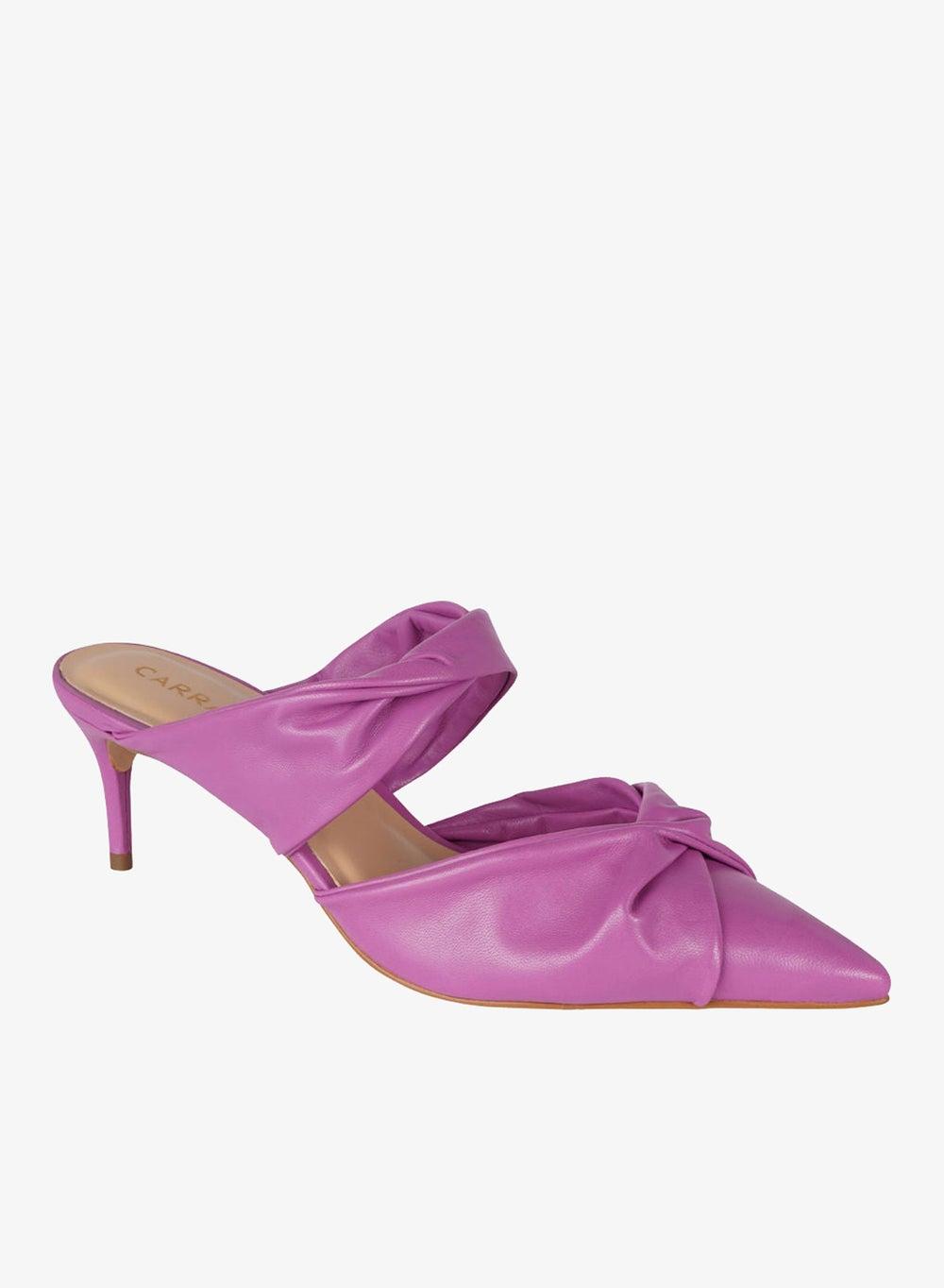 Carrano Open Back Mule Thin Heel Leather 439001 Cab124 - Image 1