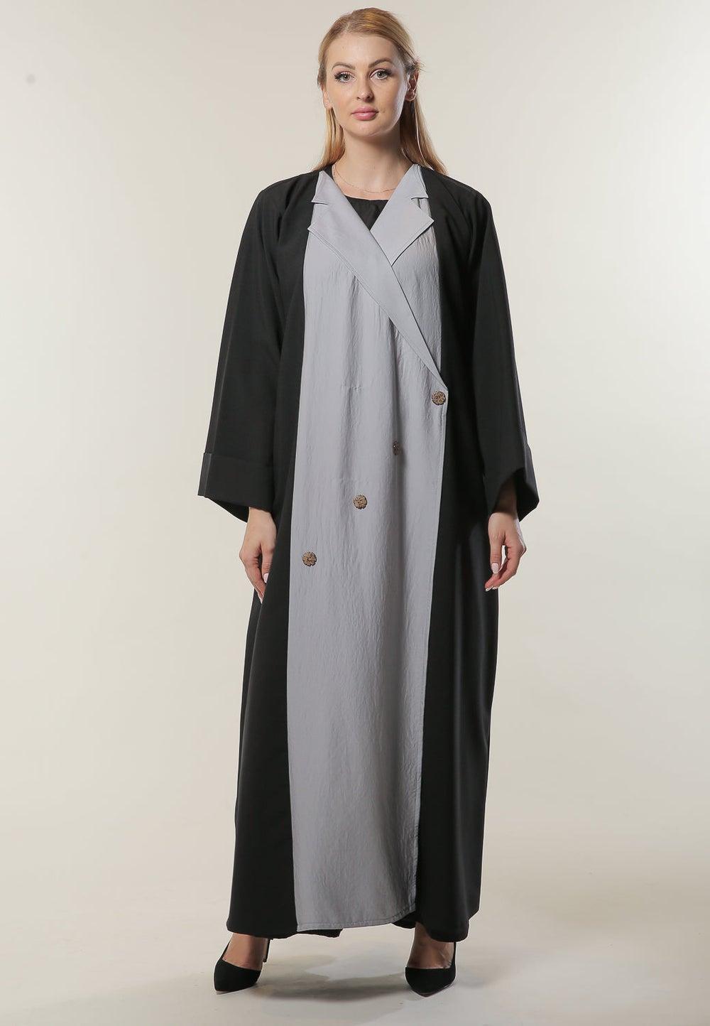 Button Detailed Abaya - Image 1